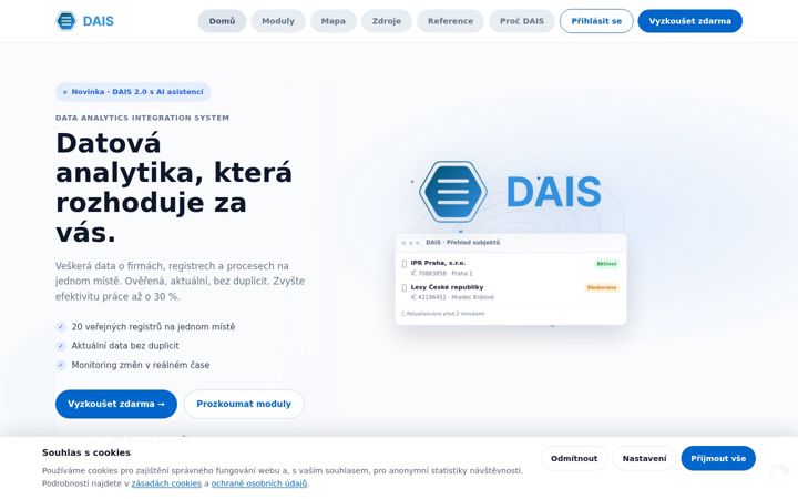 Screenshot ta' dais.cz