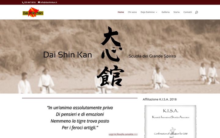 Screenshot of daishinkan.it