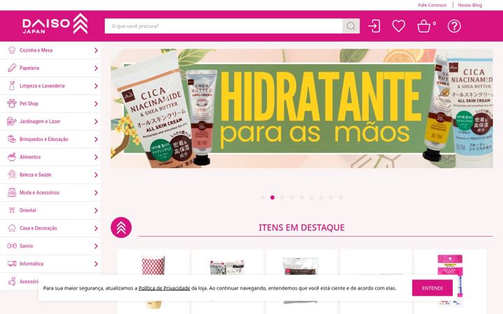 Screenshot of daiso.com.br