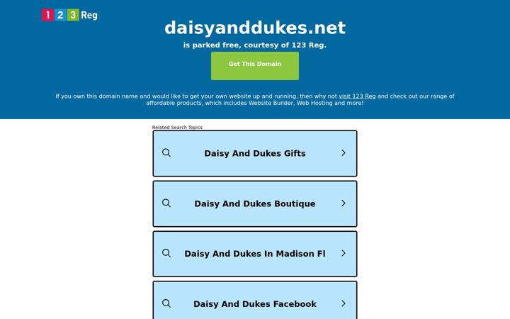 Screenshot of daisyanddukes.net