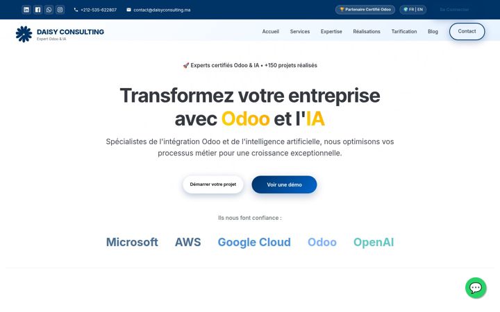 Screenshot of daisyconsulting.ma