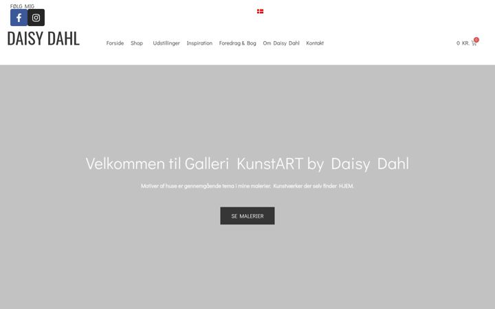 Snímek obrazovky daisydahl.dk
