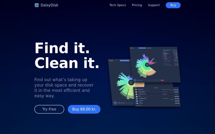 Screenshot of daisydiskapp.com