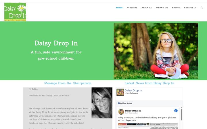 Screenshot of daisydropin.org