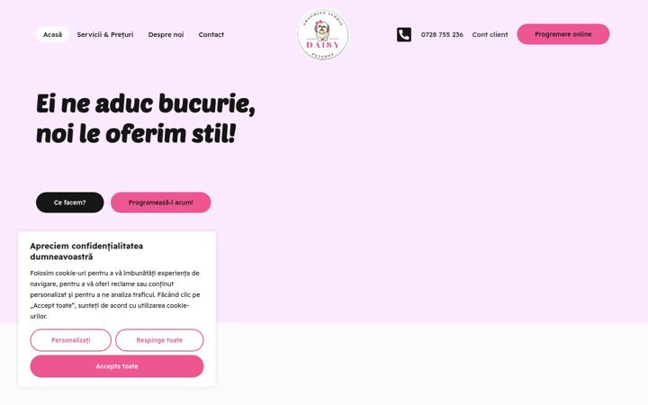 Ekrano kopija daisygroomingstudio.ro