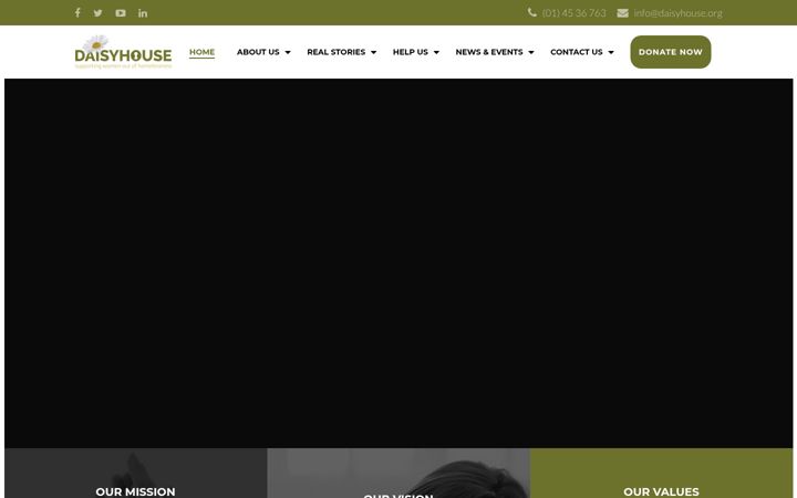 Screenshot of daisyhouse.org