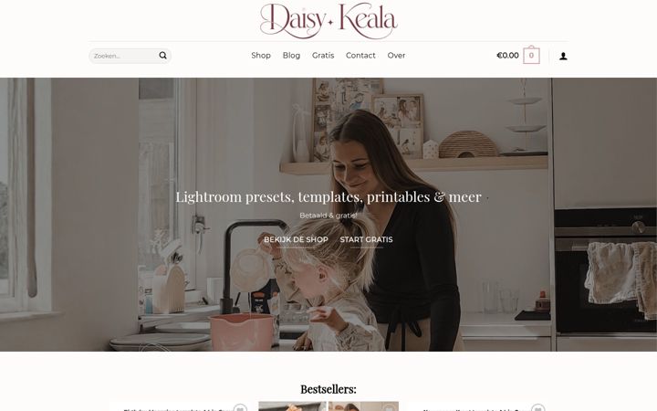 Skjermbilde av daisykeala.nl