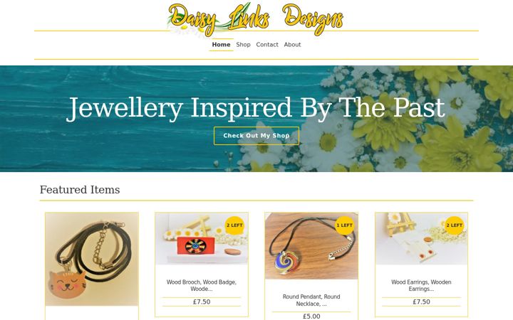 Captura de ecrã de daisylinksdesigns.co.uk