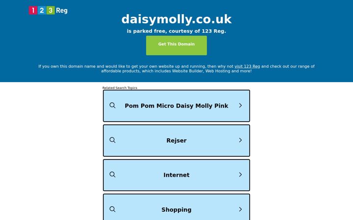 Captura de ecrã de daisymolly.co.uk
