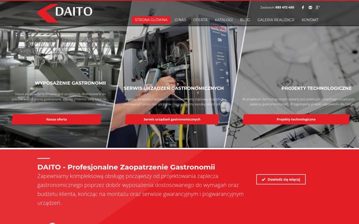 Ekraanipilt saidist daito.com.pl