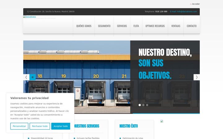 Screenshot of daivatrans.com