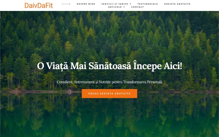 Screenshot of daivdafit.com