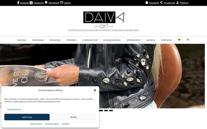 Screenshot di daivosartele.lt