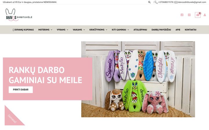 Screenshot di daivosdirbtuvele.lt