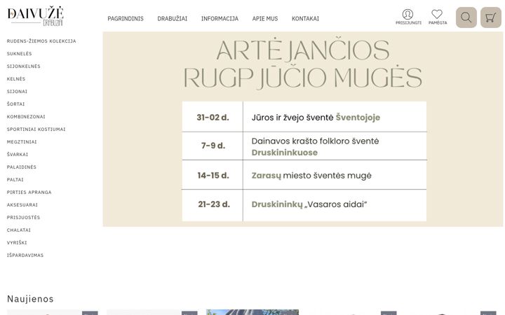 Screenshot di daivuze.lt