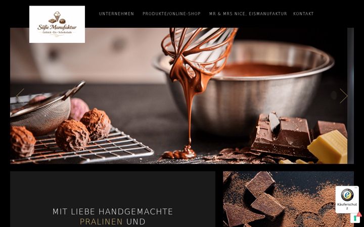Screenshot of daja-chocolate.de