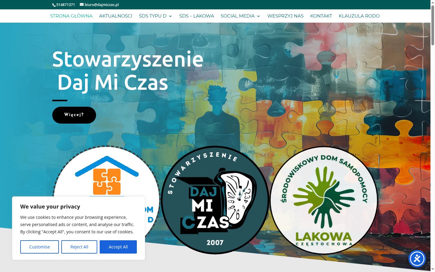 Screenshot des Einwilligungsbanners vor jeglicher Interaktion