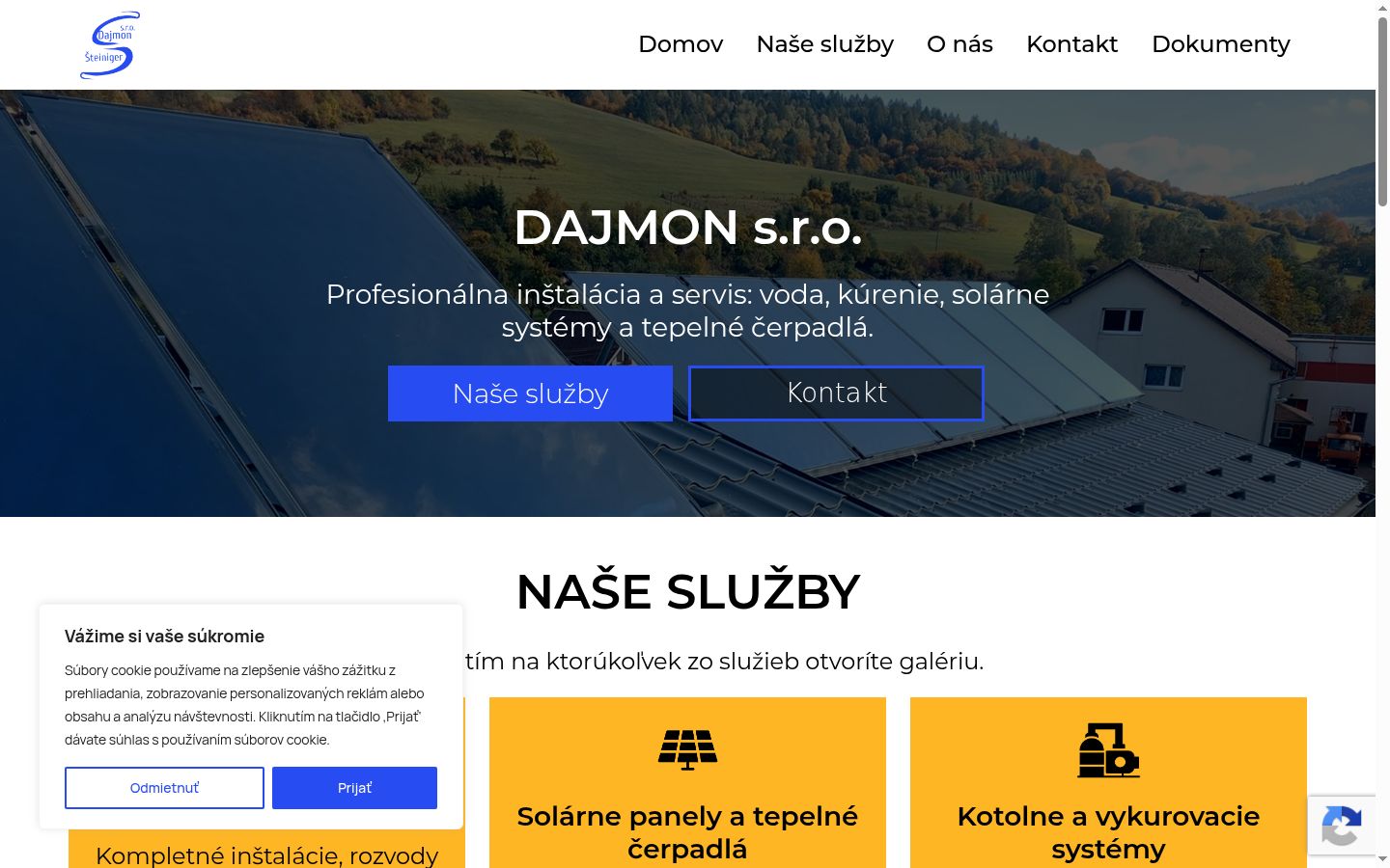 Snimka zaslona bannera za privolu prikazanog prije bilo kakve interakcije