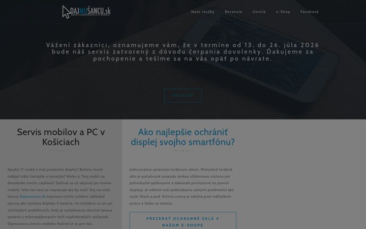 Snimka zaslona za dajmusancu.sk