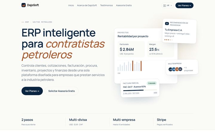 Screenshot of dajosoft.com
