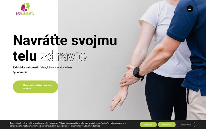 Snimka zaslona za dajsadokopy.sk