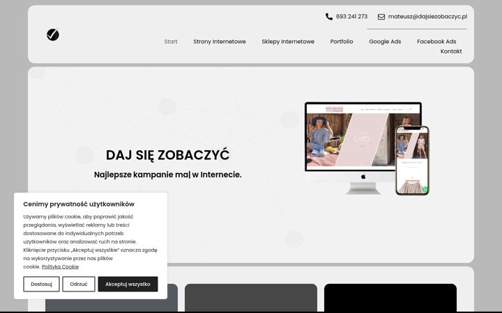 Screenshot of dajsiezobaczyc.pl