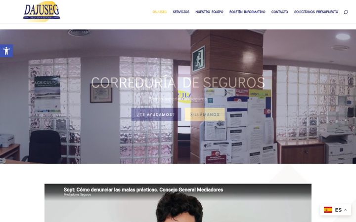 Zrzut ekranu dajusegcorreduriadeseguros.es