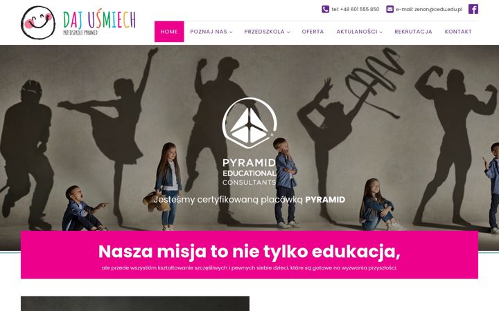 Ekraanipilt saidist dajusmiech.pl