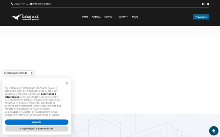 Screenshot of dakajsrl.it