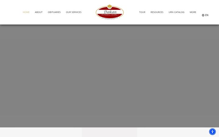 Screenshot of dakanfuneralchapel.com