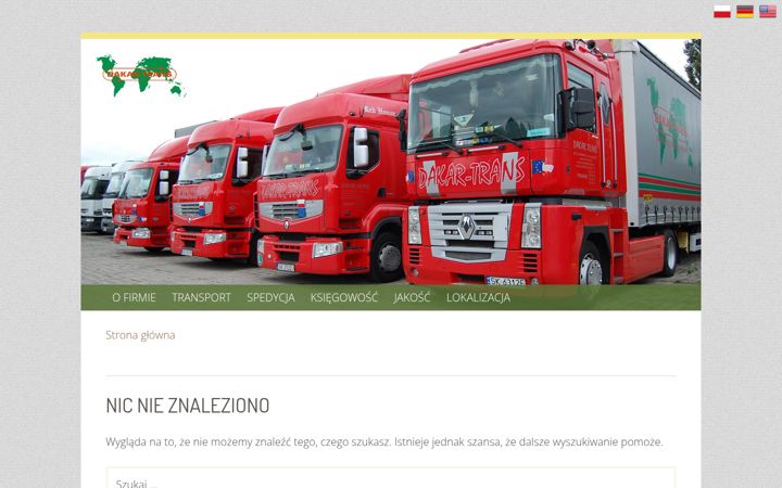 Screenshot of dakar-trans.pl