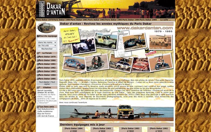 Screenshot of dakardantan.com