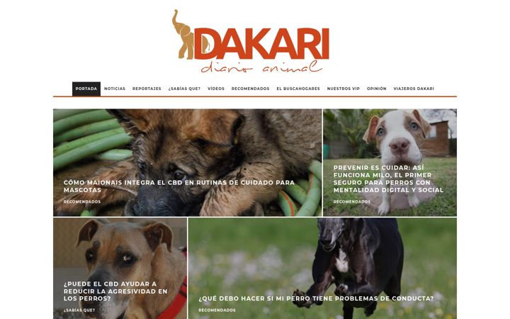 Screenshot of dakaridiarioanimal.com