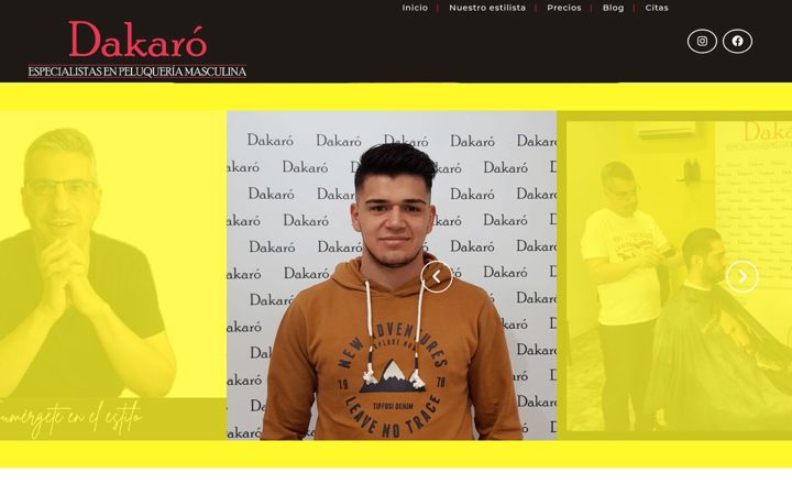 Zrzut ekranu dakaropeluqueria.es