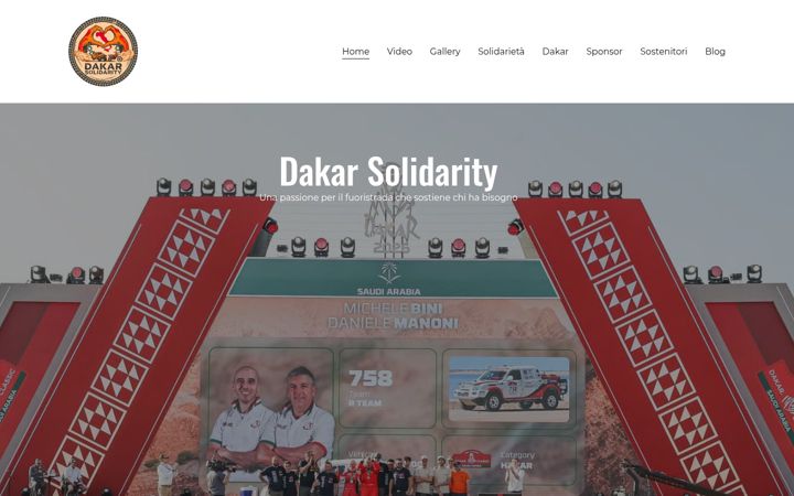 Screenshot of dakarsolidarity.it