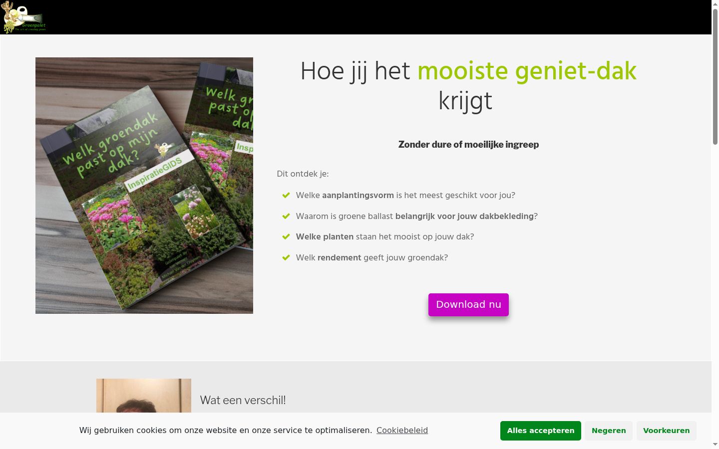 Screenshot van de toestemmingsbanner zoals getoond vóór enige interactie