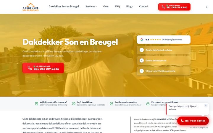Ekrānuzņēmums no dakdekkersonenbreugel.nl
