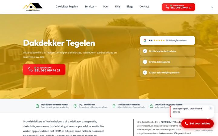 Skjermbilde av dakdekkertegelen.nl