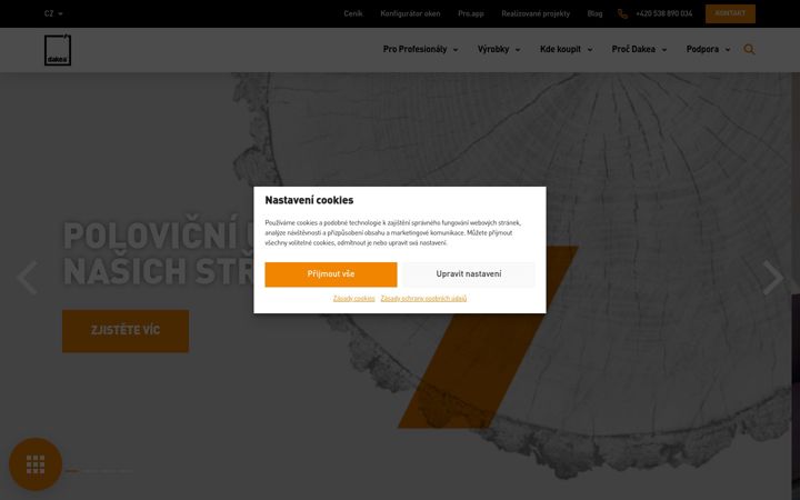 Screenshot ta' dakea.cz