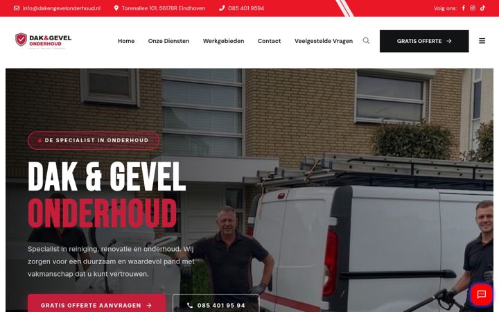 Skjermbilde av dakengevelonderhoud.nl