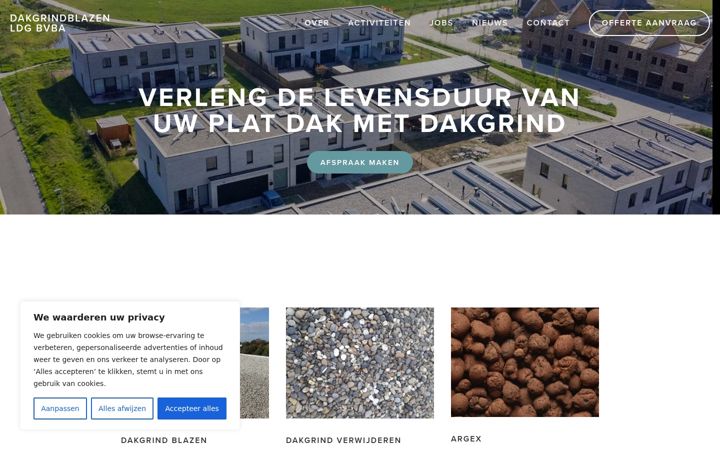Screenshot van dakgrindblazen.be