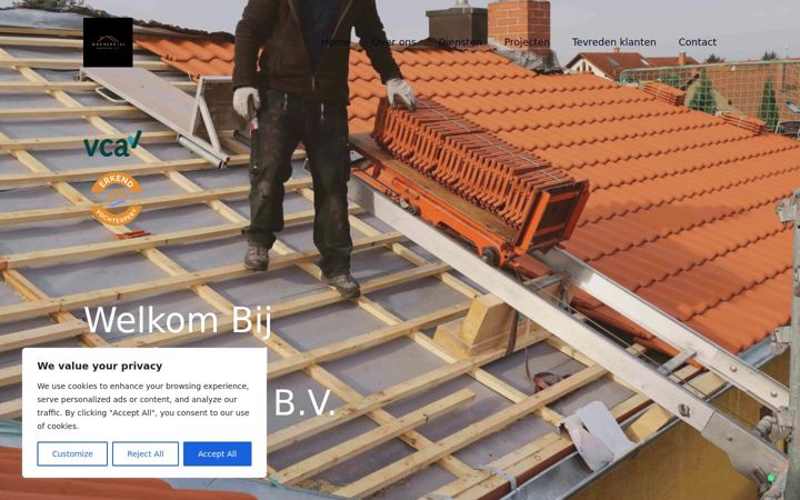 Skjermbilde av dakherstelnederland.nl
