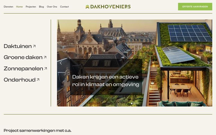 Skjermbilde av dakhoveniers.nl