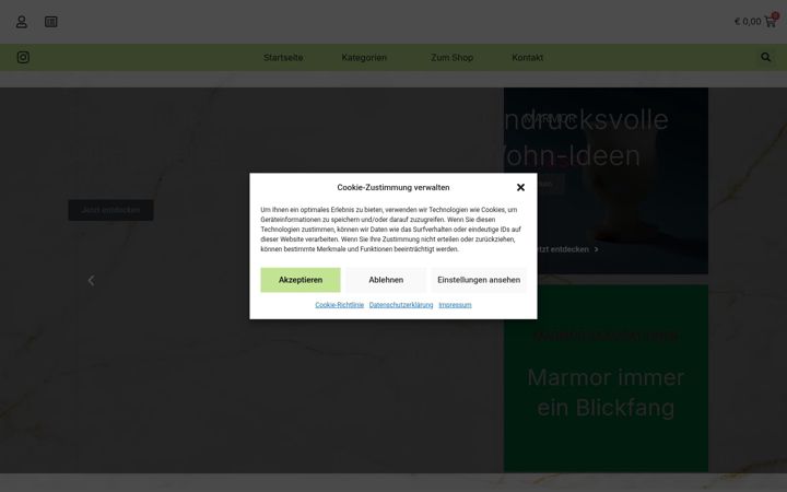 Screenshot of dakia-naturstein.com