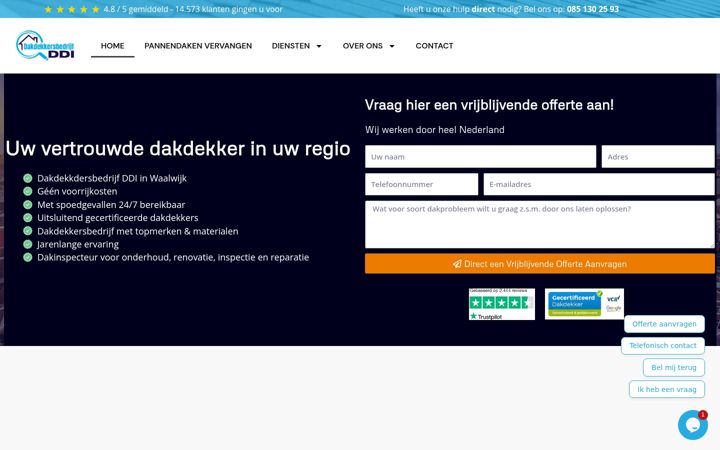 Skjermbilde av dakinspecteurnl.nl