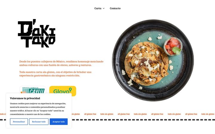 Screenshot of dakitako.com