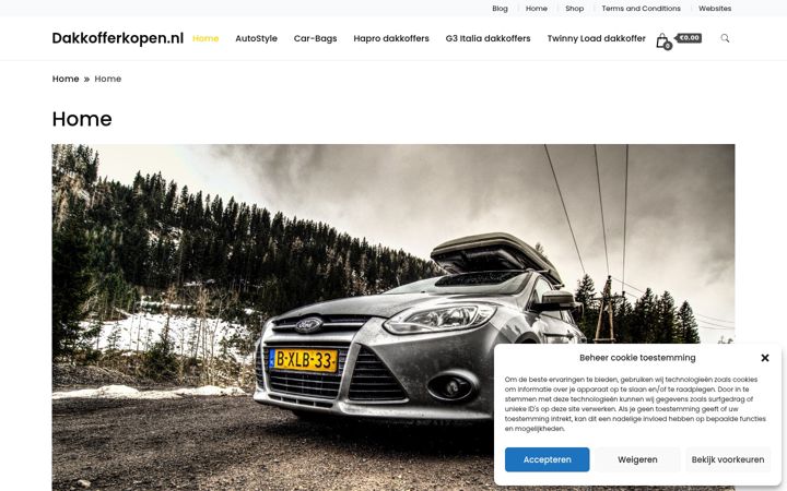 Skjermbilde av dakkofferkopen.nl
