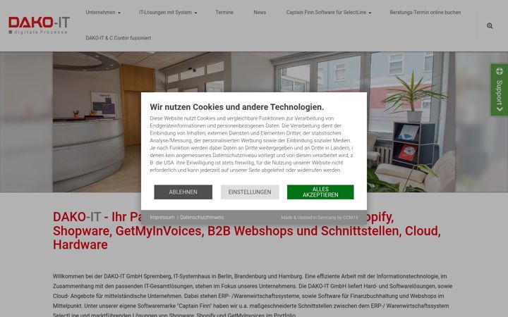 Screenshot of dako-it.com