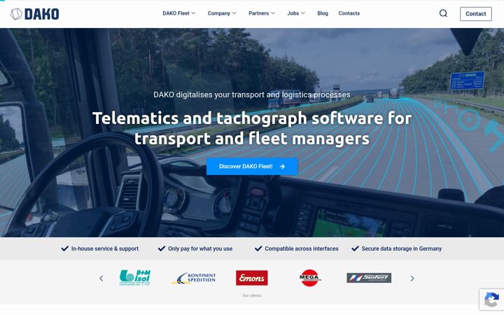 Screenshot of dako-solutions.eu