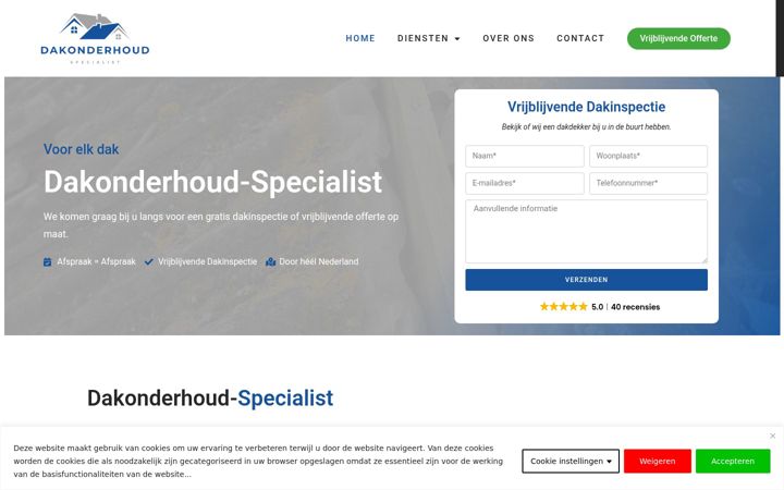 Skjermbilde av dakonderhoud-specialist.nl